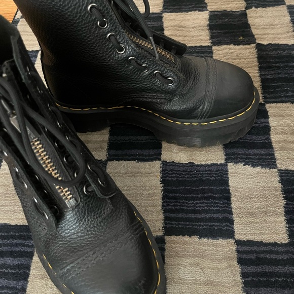 SINCLAIR LEATHER PLATFORM BOOTS - Picture 4 of 4